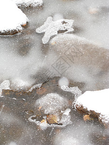冰水石头冻结背景图片