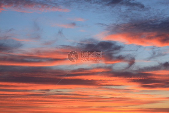 橙色云云天气紫色日落气氛红色蓝色橙子天空图片