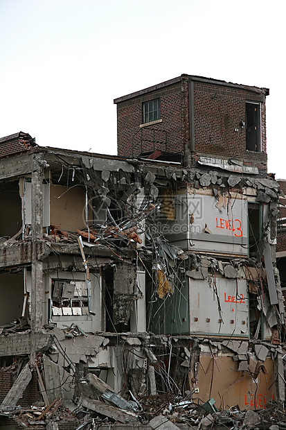 拆解拆除碎片破坏材料垃圾房间建筑学进步休息废墟图片