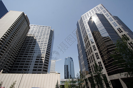 下镇景观城市摩天大楼成功玻璃高楼建筑学市中心天空商业图片