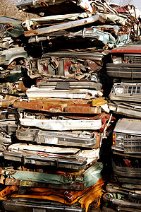 滑轮贸易丢弃回收损害残骸商业金属废料垃圾废墟图片