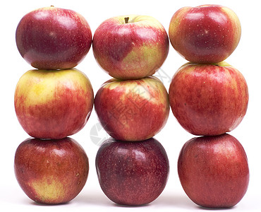 苹果食物红色黄色水果背景图片