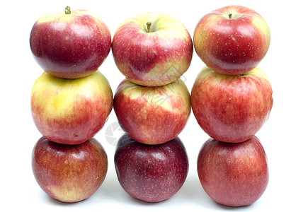 苹果水果黄色红色食物背景图片