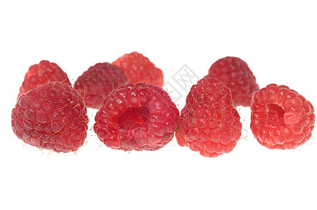草莓白色宏观食物水果红色背景图片