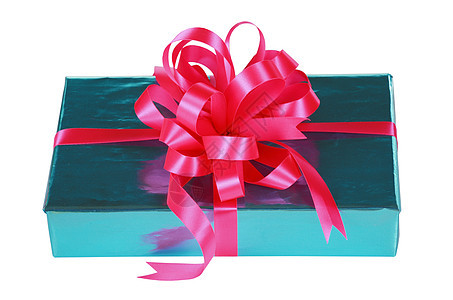 带粉色弓的天空蓝色礼物展示丝带盒子生日白色周年包装紫红色纪念日天蓝色图片