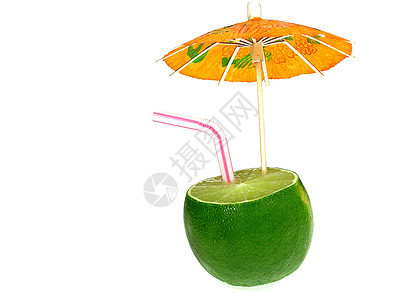 饮雨伞异国管子假日水果情调图片