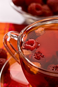 果茶玻璃状红色早餐柠檬玻璃勺子水果杯子飞碟鲁棒性图片