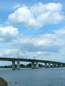 汽车桥桥墙纸城市溪流蓝色白色天堂建筑学地平线背景图片