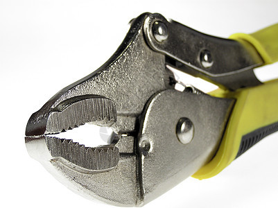 Spanner 窗板工具扳手工作金属维修黄色力量劳动坚果新月背景图片