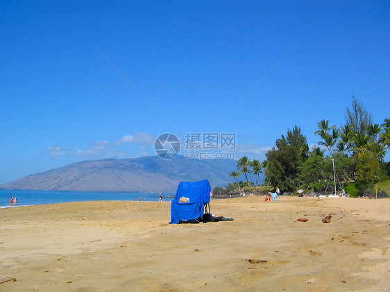 毛伊岛海崖旅游游客热带港口旅行运输海洋火山图片