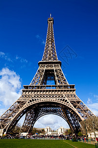 巴黎埃菲尔铁塔的美景风景吸引力假期旅行首都游客兴趣蓝色历史性纪念碑图片