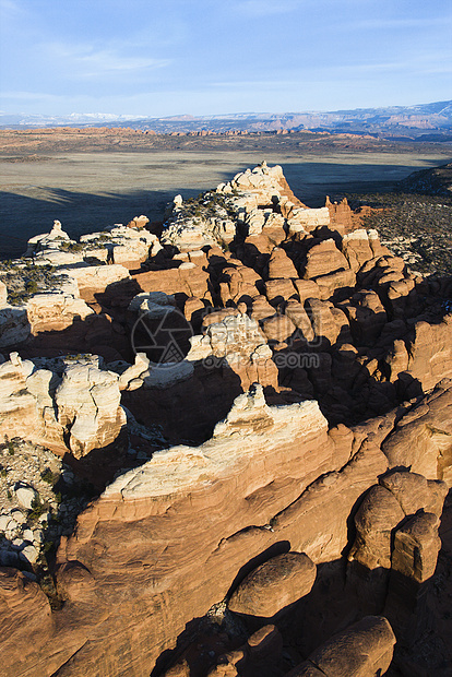 犹他州国家公园岩石照片乡村风景天线图片