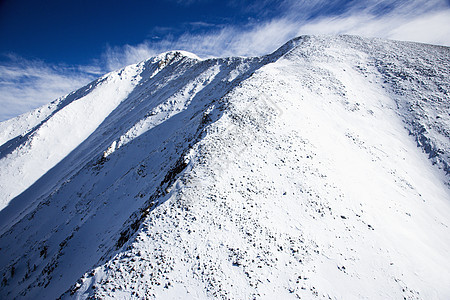 科罗拉多州的雪山景观水平天线山脉乡村风景天空照片图片