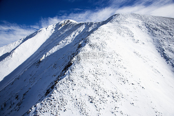 科罗拉多州的雪山景观水平天线山脉乡村风景天空照片图片