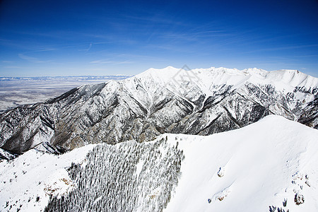 科罗拉多州的雪山景观天空天线水平山脉照片乡村风景图片
