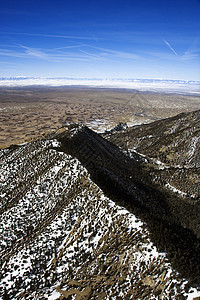 科罗拉多州的空中山地景观图片