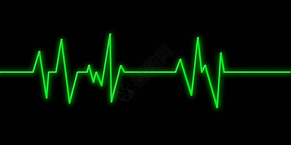 心脏跳动医疗收音机插图艺术脉冲海浪脉动图片
