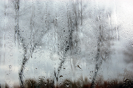 下雨日雨滴飞溅天气窗户玻璃图片