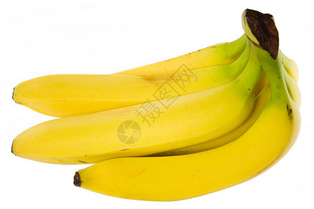 孤立的香蕉食物热带健康水平黄色配料水果茶点团体背景图片