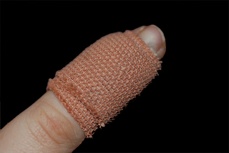 受伤手指身体石膏磁带伤害一部分背景绷带创可贴黑色愈合图片