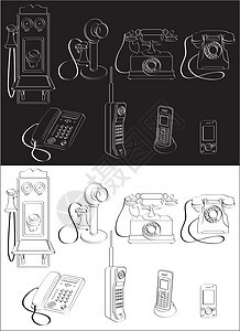 电话变换全套电话背景图片