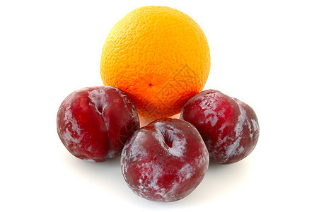 和橘子橙子水果食物黑色黄色白色营养李子紫色图片