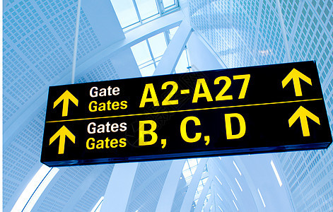 机场标志调子建筑学商业乘客假期字母水平旅行蓝色运输图片