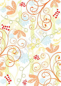 背景样式背景风格黄色文体帆布艺术植物橙子插图修剪布料控制板图片