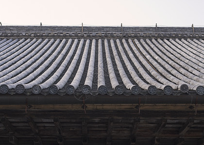 日本寺庙屋顶细节图片