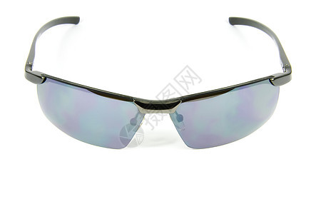 时尚男子太阳镜眼镜阳光塑料光学镜片白色太阳背景图片