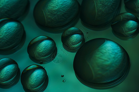 抽象气泡生物学细胞反射水滴液体背景图片