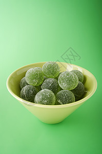 绿色果浆球口味甜点育肥零食水果食物甜心饮食花瓶糖果图片