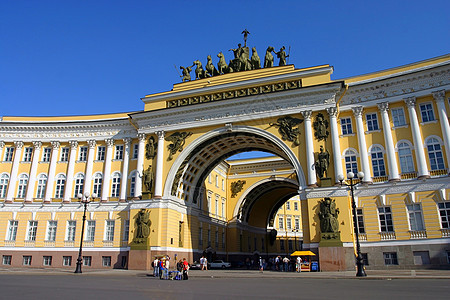 俄罗斯圣彼得堡陆军总参谋部大楼图片
