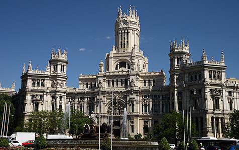 西班牙马德里世界邮局旅行广场旅游建筑学图片