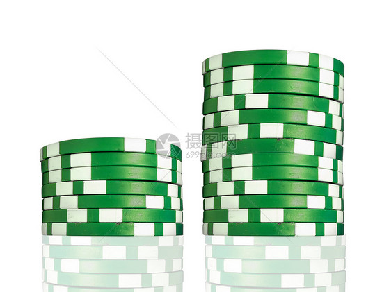 扑克芯片货币团体财富绿色运动数字筹码成功游戏桌子图片