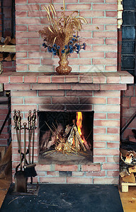 村庄住房壁炉图片