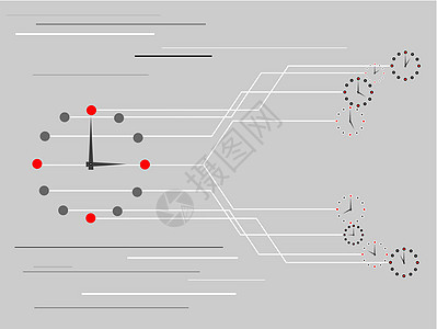 矢量时间主题图片