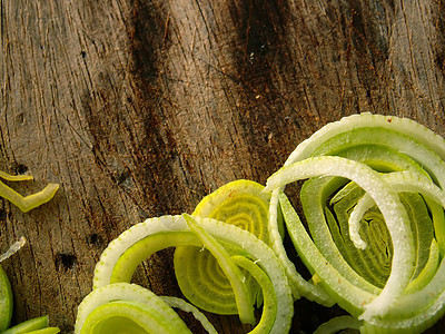 烟叶木头花园食物韭葱圆形营养镜子蔬菜绿色图片