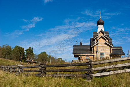 木制俄罗斯教堂图片