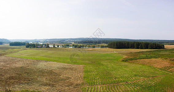 夏季风景 全景场景生长环境场地公园农场地平线土地城市树木图片