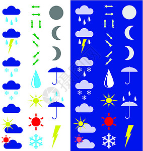 指示天气的符号号下雨标识气象气候频道温度下雪薄雾薄片风暴图片