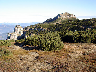 日落时山高原图片