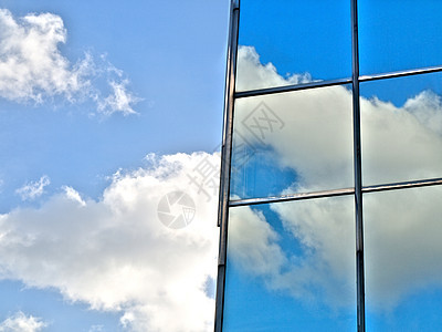 现代摩天大楼镜子城市公司建筑办公室窗户地板天空市中心反射图片
