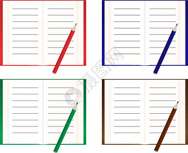 笔记本插图床单金融红色页数写作文档教育空白字帖背景图片
