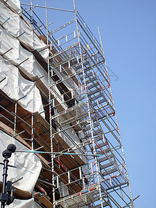 建筑工地概况风景梯子金属建设地点工业进步蓝领脚手架建筑学图片