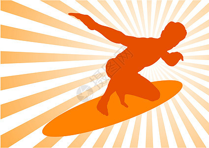 冲浪器 矢量海浪插图波纹冲浪者男性假期木板海滩乐趣冲浪图片