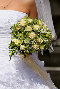 婚礼花束女性玫瑰裙子少数民族新人精神合同戒指浪漫夫妻图片