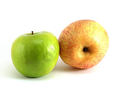 苹果水果食物红色白色绿色图片