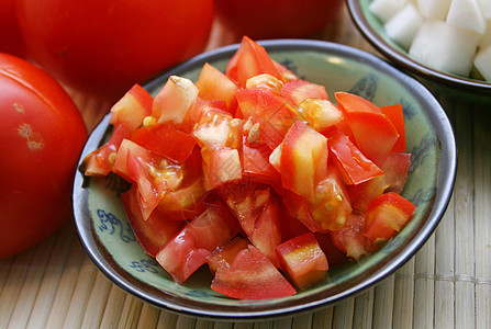 新鲜西红柿蔬菜食物沙拉维生素图片