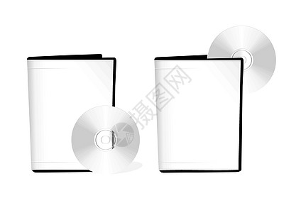 两盒带有白色 dvd 磁盘的 DVD 圆盘插图定制零售个性风俗盒子推广纸板产品店铺图片